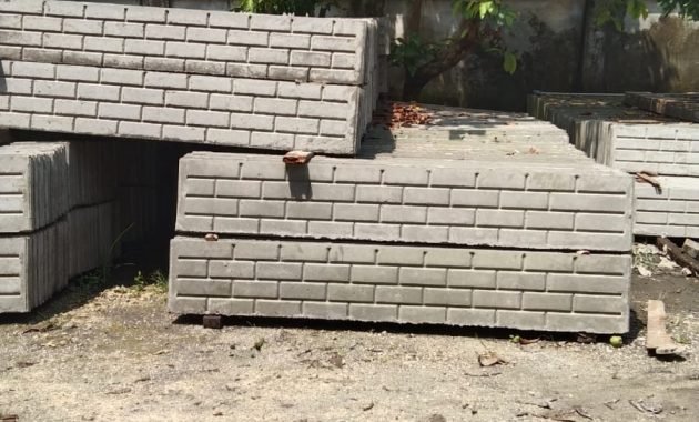 material pagar beton