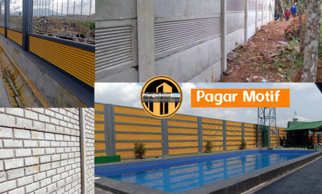 jual pagar panel beton motif kombiasi wilayah priangan Jawa Barat (Garut – Tasikmalaya-Ciamis-Banjar-Pangandaran dan sekitarnya)